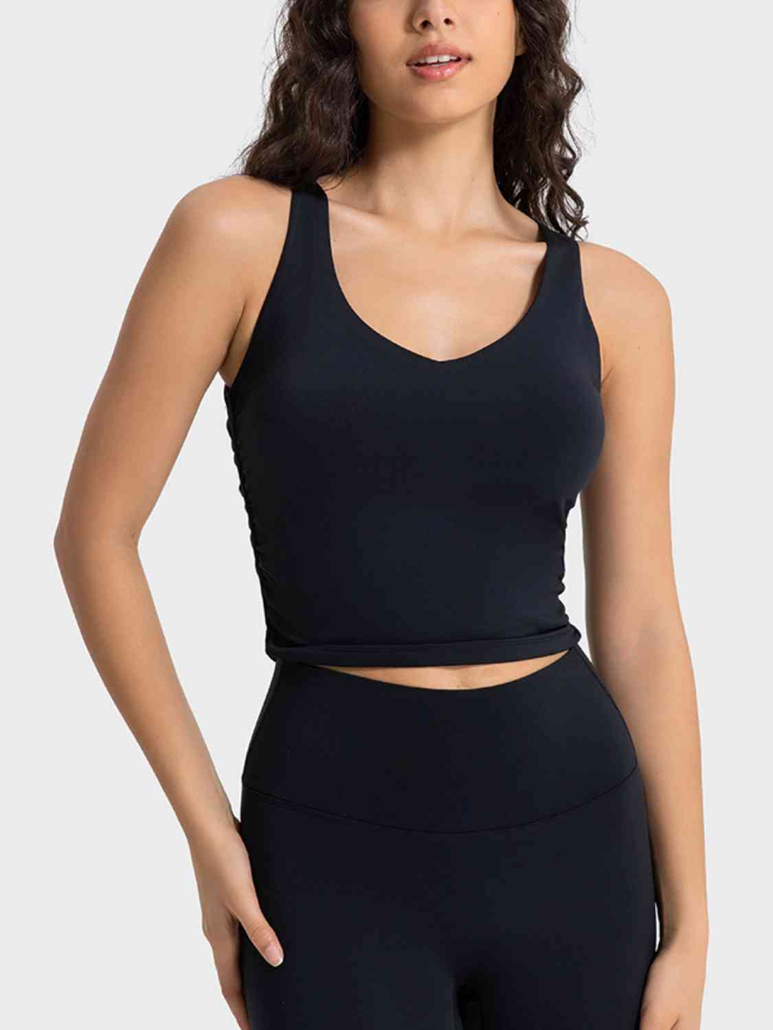 Millennia Cropped Sport Tank - FitFemme.Shop