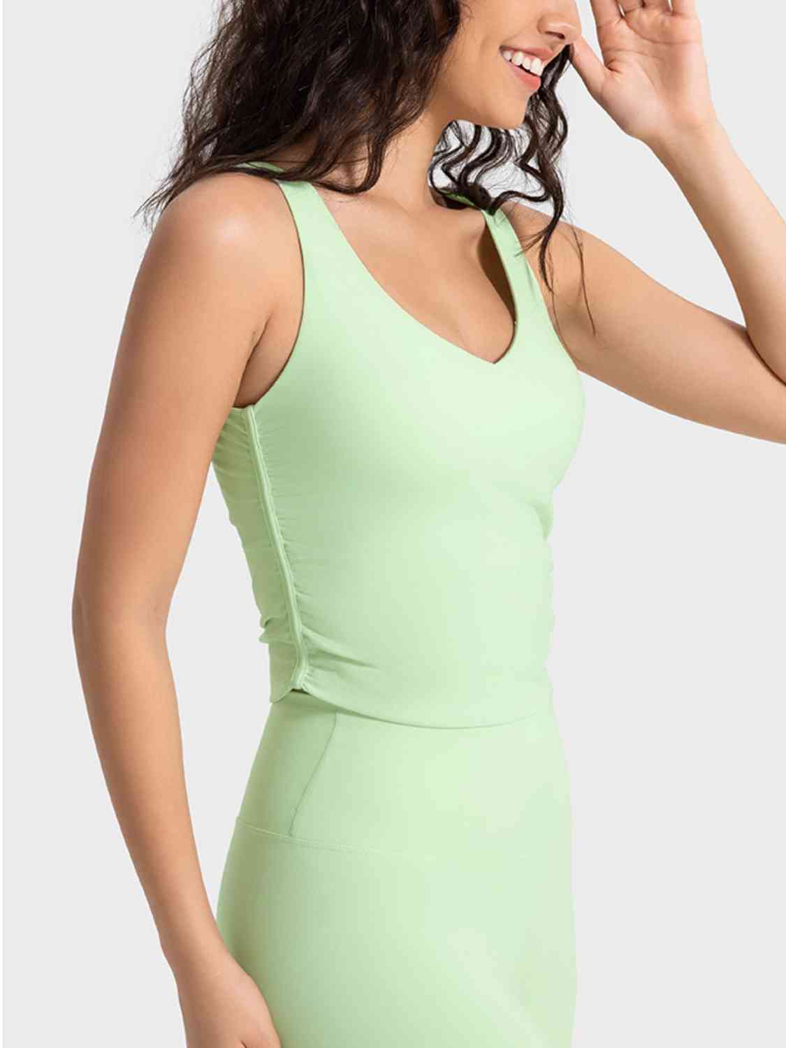Millennia Cropped Sport Tank - FitFemme.Shop