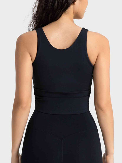 Millennia Cropped Sport Tank - FitFemme.Shop
