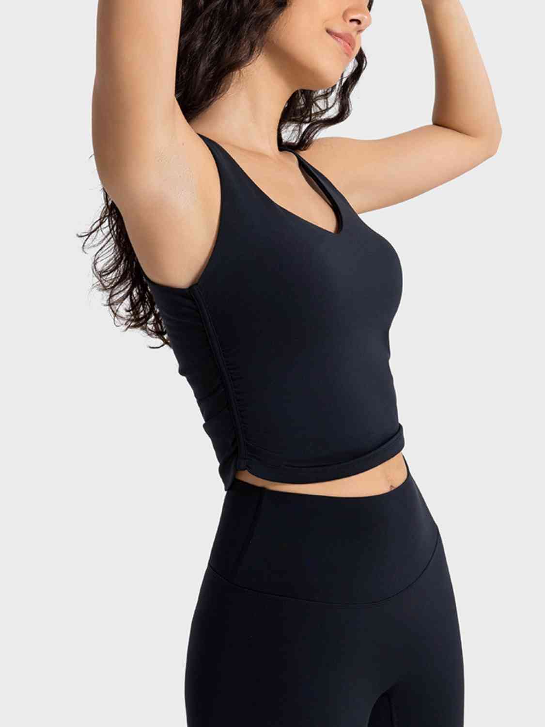 Millennia Cropped Sport Tank - FitFemme.Shop