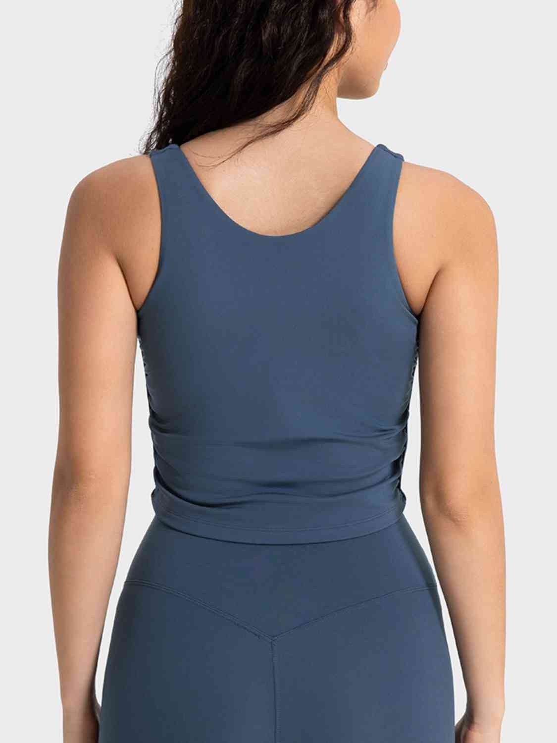 Millennia Cropped Sport Tank - FitFemme.Shop