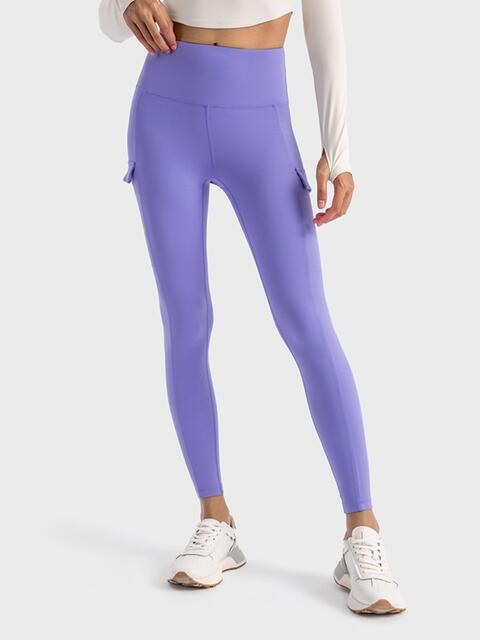 Millennia Wide Waistband Sports Leggings - FitFemme.Shop