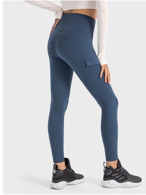 Millennia Wide Waistband Sports Leggings - FitFemme.Shop