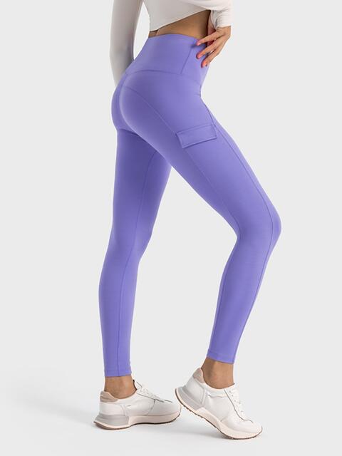 Millennia Wide Waistband Sports Leggings - FitFemme.Shop