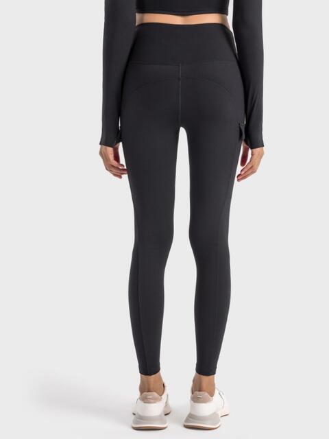 Millennia Wide Waistband Sports Leggings - FitFemme.Shop