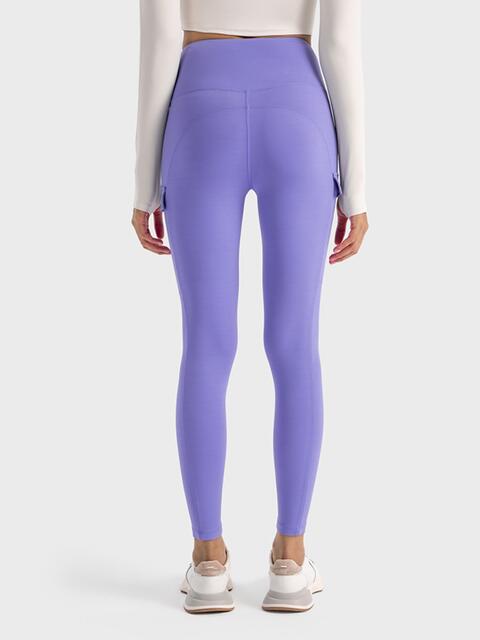 Millennia Wide Waistband Sports Leggings - FitFemme.Shop