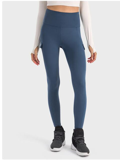 Millennia Wide Waistband Sports Leggings - FitFemme.Shop