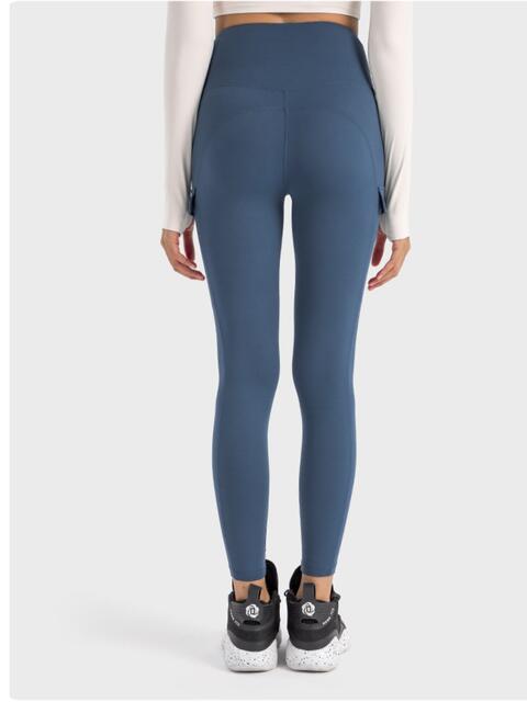Millennia Wide Waistband Sports Leggings - FitFemme.Shop