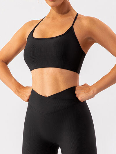 Spaghetti Strap Active Bra - FitFemme.Shop