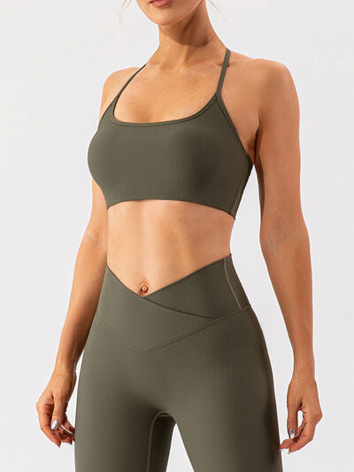 Spaghetti Strap Active Bra - FitFemme.Shop