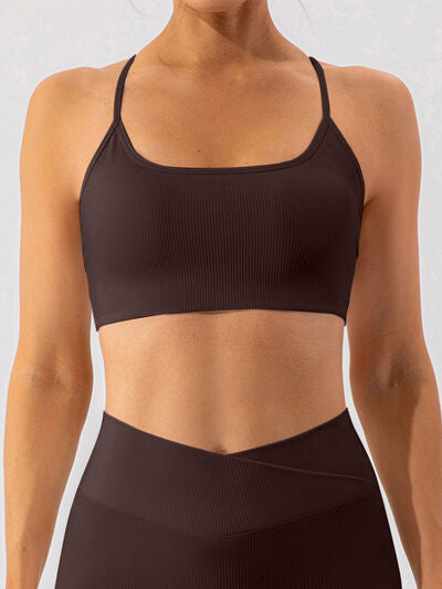 Spaghetti Strap Active Bra - FitFemme.Shop
