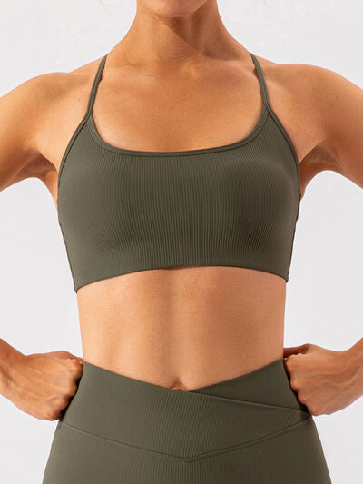 Spaghetti Strap Active Bra - FitFemme.Shop
