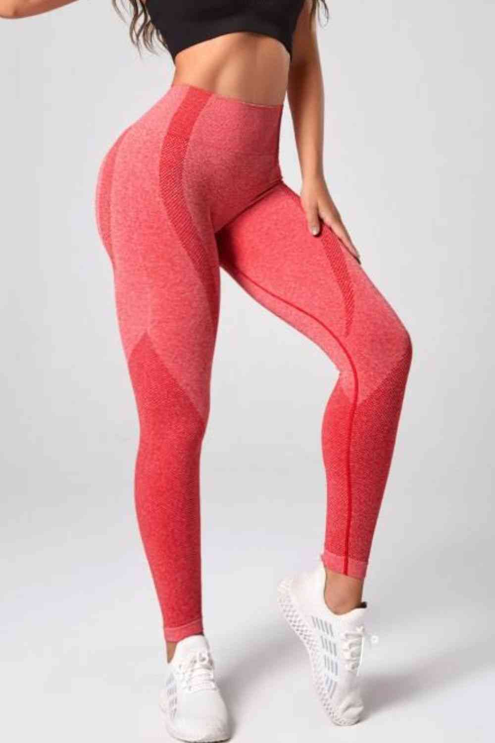 High Waistband Long Active Pants - FitFemme.Shop