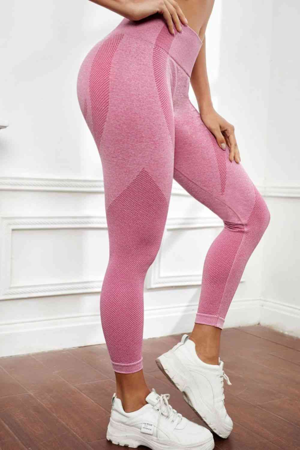 High Waistband Long Active Pants - FitFemme.Shop