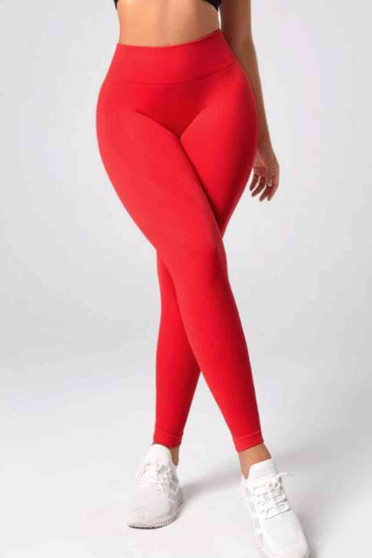 High Waistband Long Active Pants - FitFemme.Shop