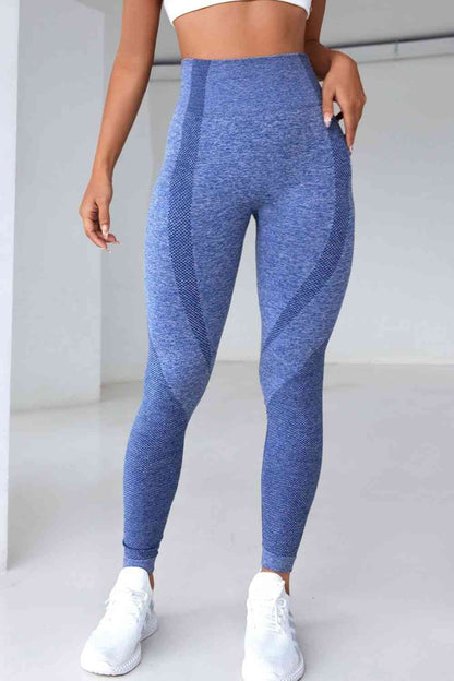High Waistband Long Active Pants - FitFemme.Shop