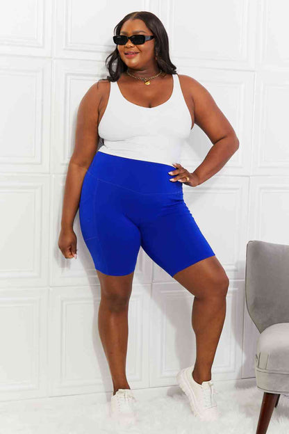 Zenana Full Size Never Let You Go Brushed Biker Shorts - FitFemme.Shop