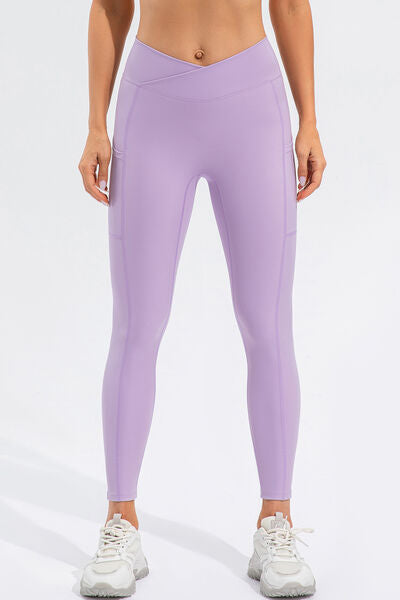 High Waist Active Leggings with Pockets - FitFemme.Shop