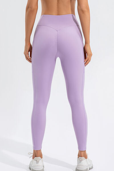 High Waist Active Leggings with Pockets - FitFemme.Shop