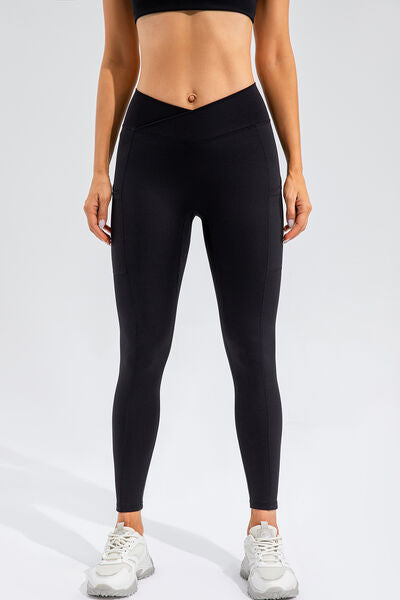 High Waist Active Leggings with Pockets - FitFemme.Shop