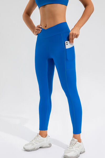 High Waist Active Leggings with Pockets - FitFemme.Shop