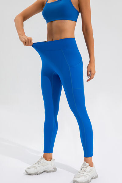 High Waist Active Leggings with Pockets - FitFemme.Shop