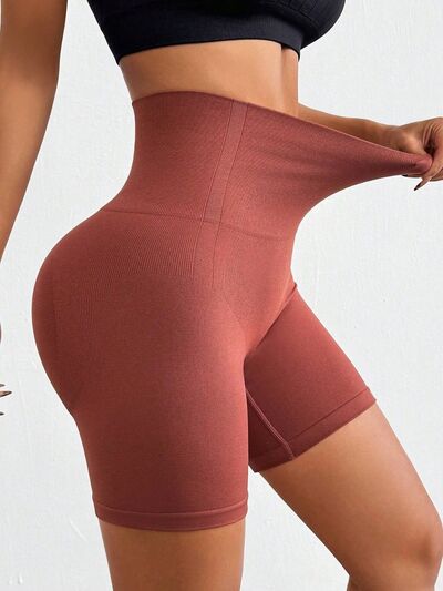 Seamless High Waist Active Shorts - FitFemme.Shop