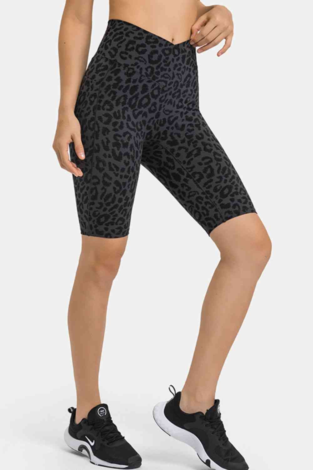 Millennia High Waist Biker Shorts with Pockets - FitFemme.Shop