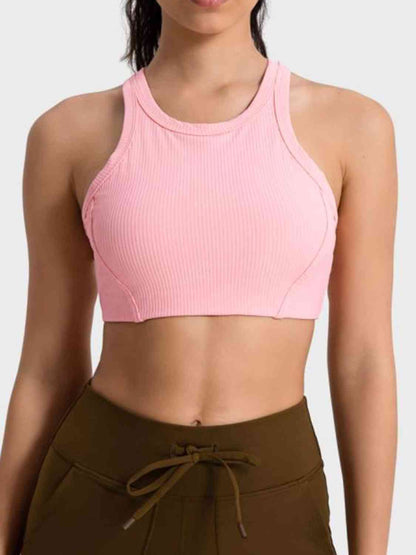 Millennia Wide Strap Cropped Sport Tank - FitFemme.Shop