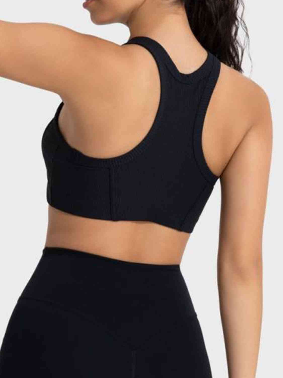 Millennia Wide Strap Cropped Sport Tank - FitFemme.Shop