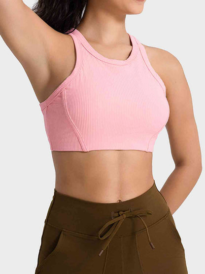 Millennia Wide Strap Cropped Sport Tank - FitFemme.Shop