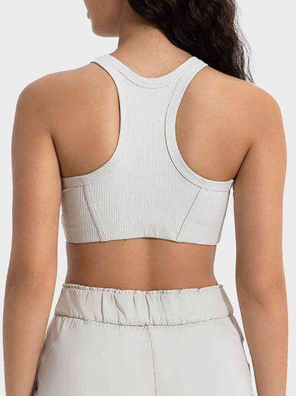 Millennia Wide Strap Cropped Sport Tank - FitFemme.Shop