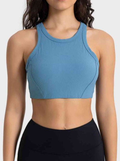 Millennia Wide Strap Cropped Sport Tank - FitFemme.Shop