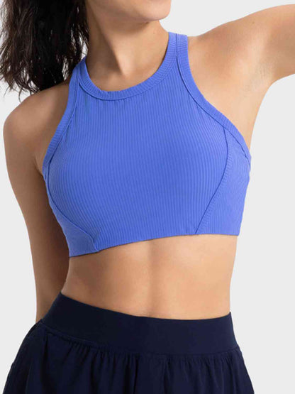 Millennia Wide Strap Cropped Sport Tank - FitFemme.Shop