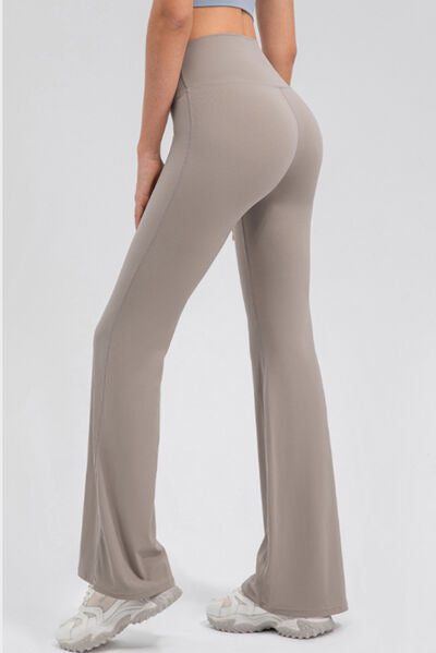 High Waist Straight Active Pants - FitFemme.Shop