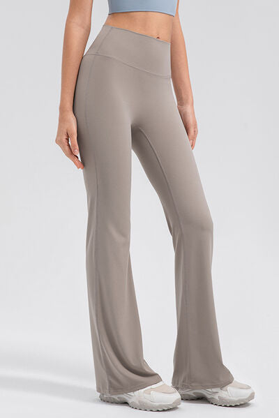 High Waist Straight Active Pants - FitFemme.Shop