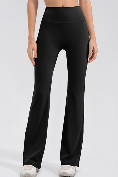 High Waist Straight Active Pants - FitFemme.Shop
