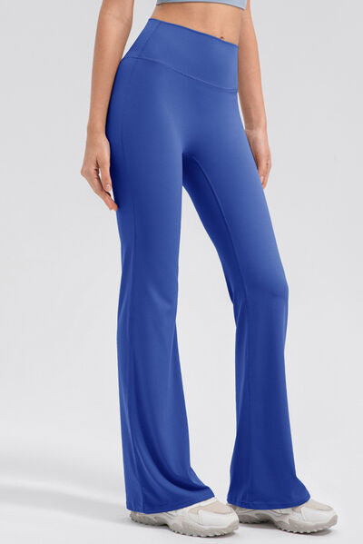 High Waist Straight Active Pants - FitFemme.Shop