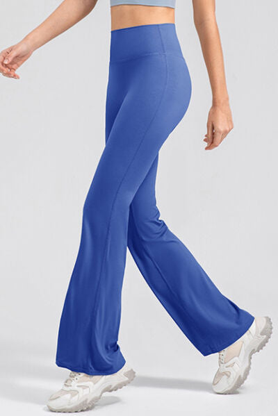 High Waist Straight Active Pants - FitFemme.Shop