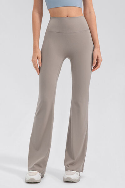 High Waist Straight Active Pants - FitFemme.Shop