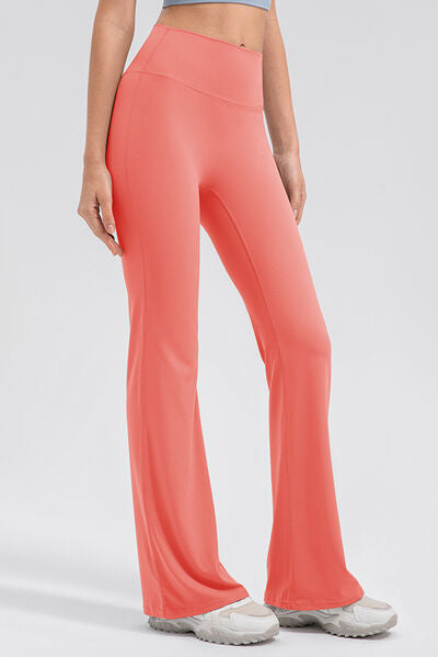 High Waist Straight Active Pants - FitFemme.Shop
