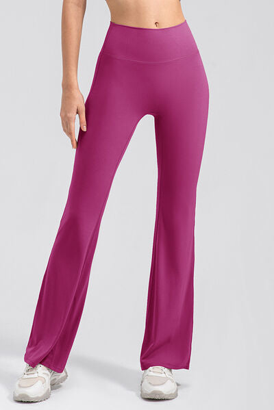 High Waist Straight Active Pants - FitFemme.Shop