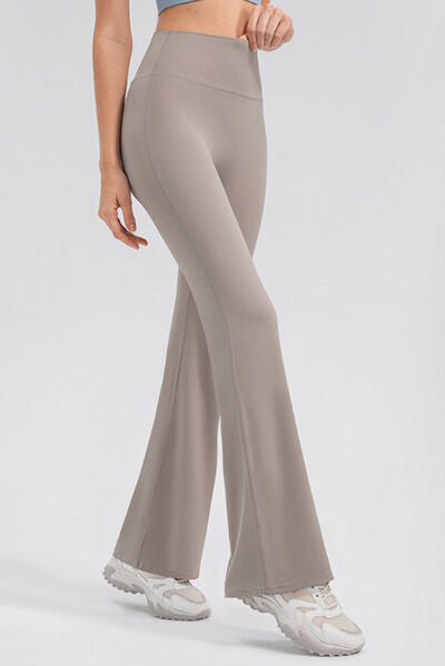 High Waist Straight Active Pants - FitFemme.Shop
