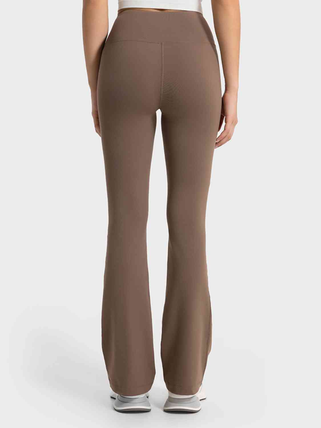 Millennia Wide Waistband Bootcut Sport Pants - FitFemme.Shop