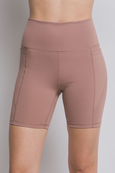 Love Tree High Waist Seam Detail Active Shorts - FitFemme.Shop