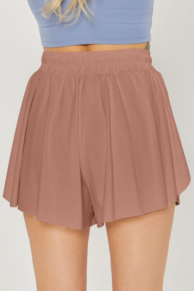 Love Tree Two In One Drawstring Active Shorts - FitFemme.Shop