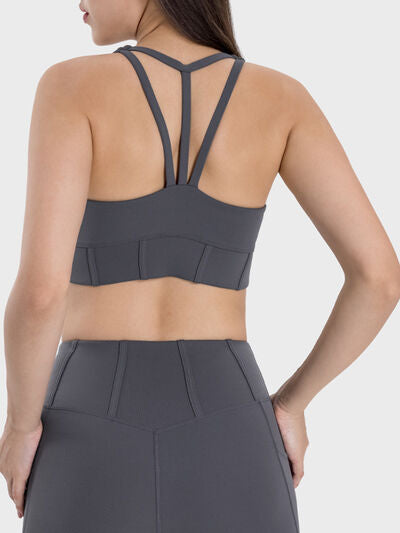 Millennia Square Neck Wide Strap Active Tank - FitFemme.Shop