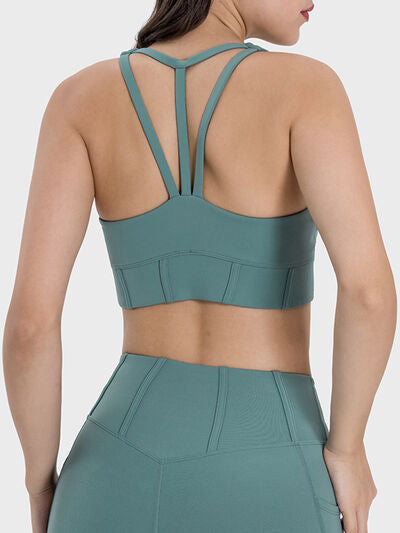 Millennia Square Neck Wide Strap Active Tank - FitFemme.Shop