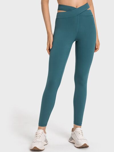 Millennia Crisscross Cutout Sports Leggings - FitFemme.Shop