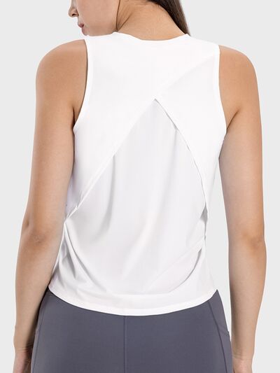 Millennia Round Neck Active Tank - FitFemme.Shop